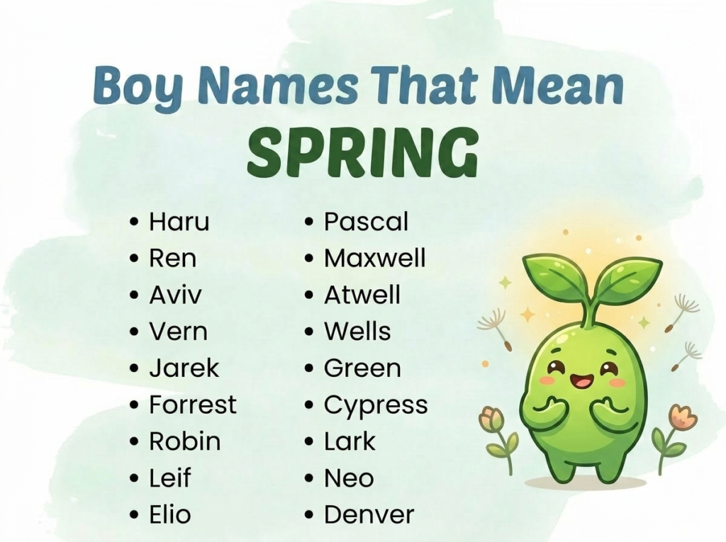 Boy Names That Mean Spring
