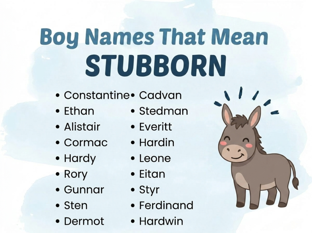 Boy Names That Mean Stubborn