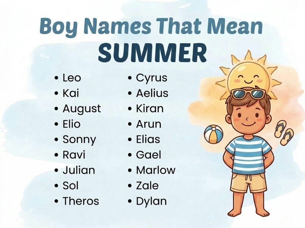 Boy Names That Mean Summer