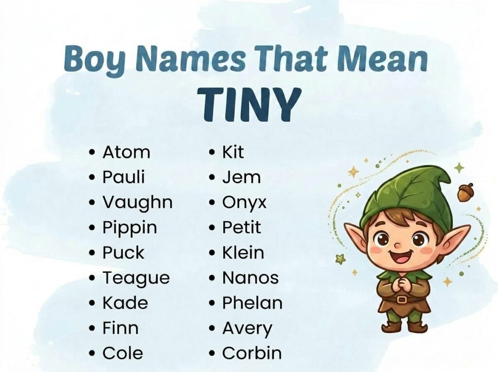 Boy Names That Mean Small or Tiny