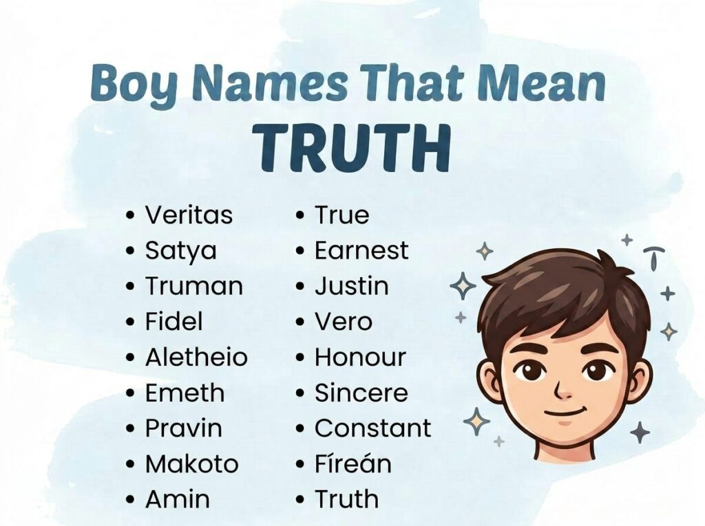 Boy Names That Mean Truth
