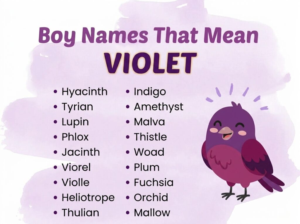 Boy Names That Mean Violet