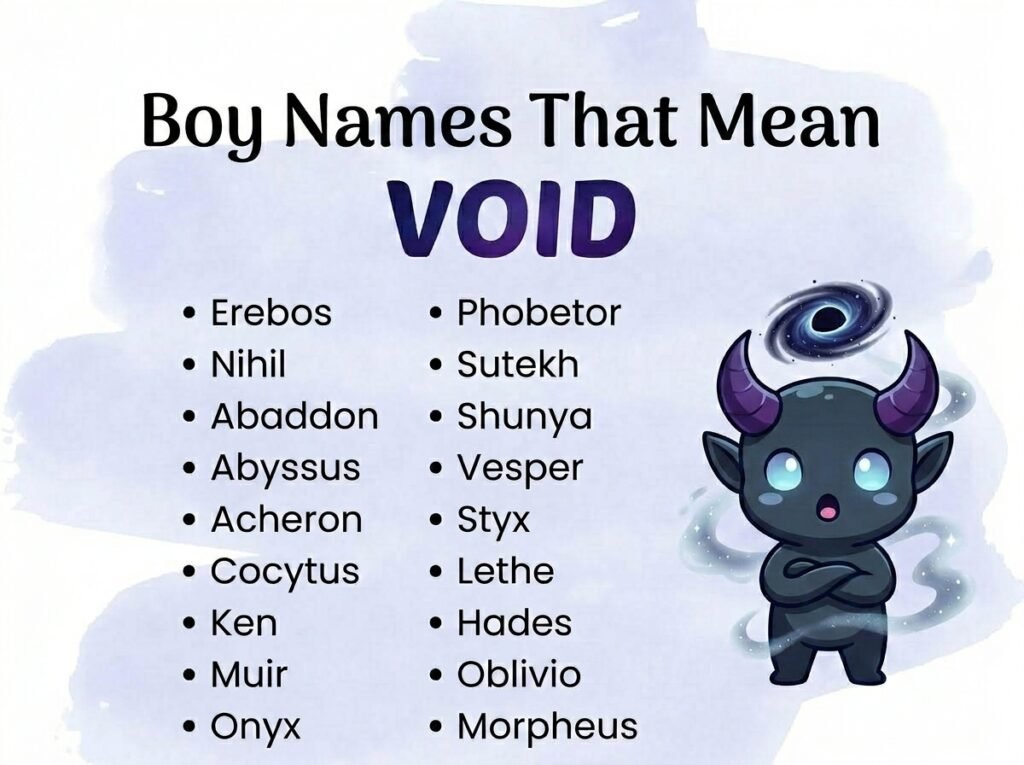 Boy Names That Mean Void