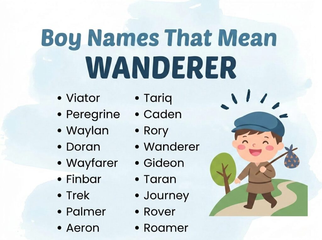 Boy Names That Mean Wanderer