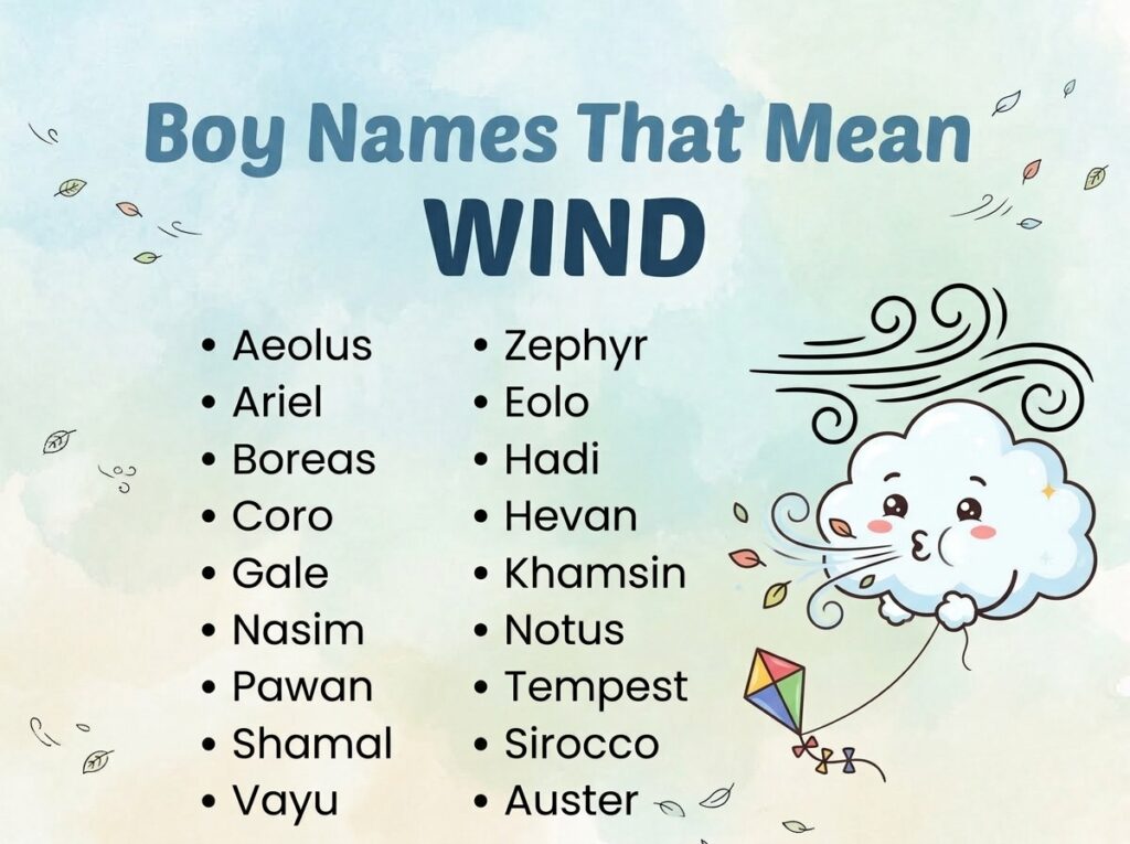 Boy Names That Mean Wind