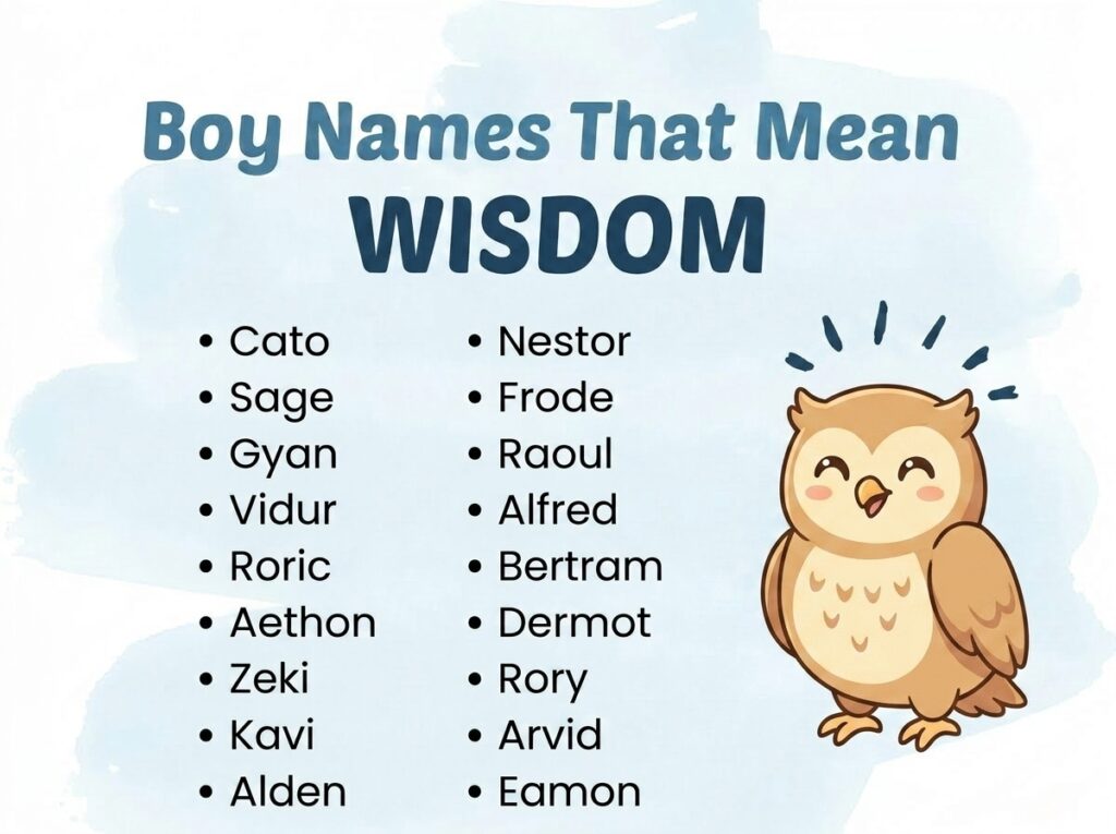 Boy Names That Mean Wisdom