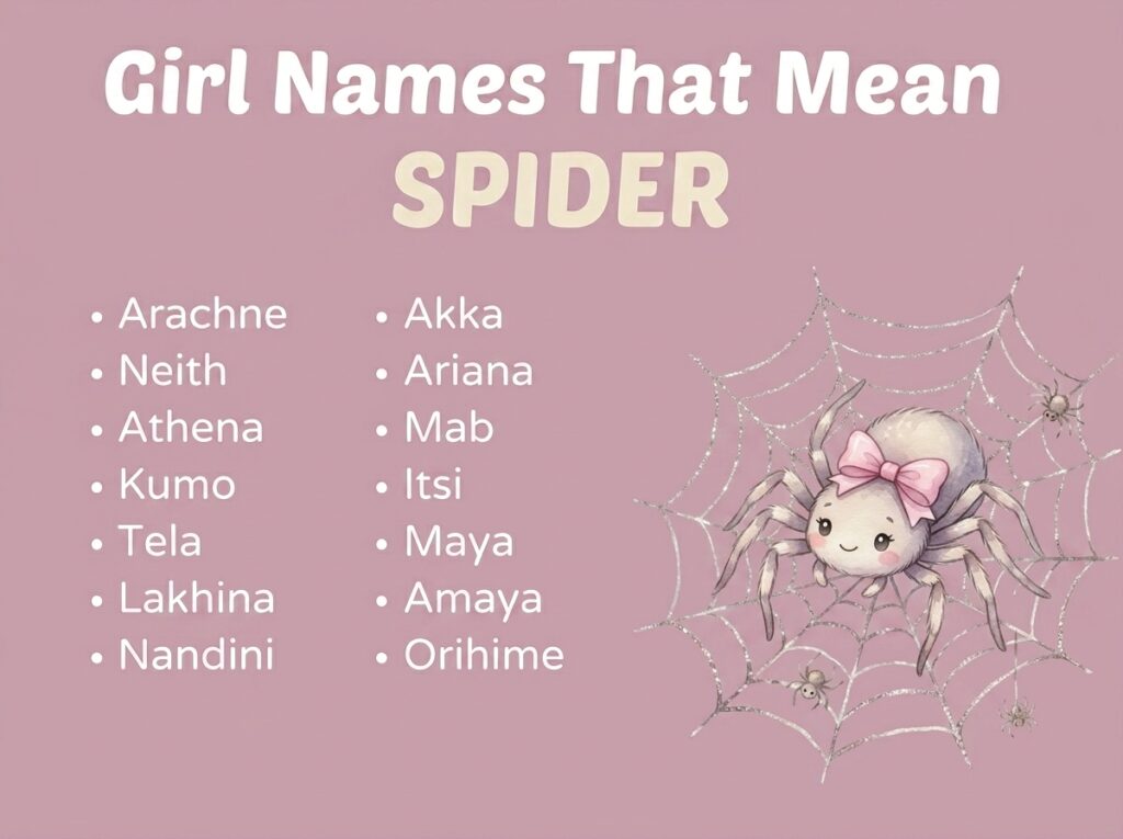 Girl Names That Mean Spider