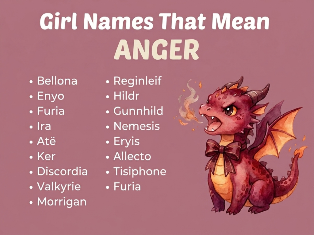 Girl Names That Mean Anger