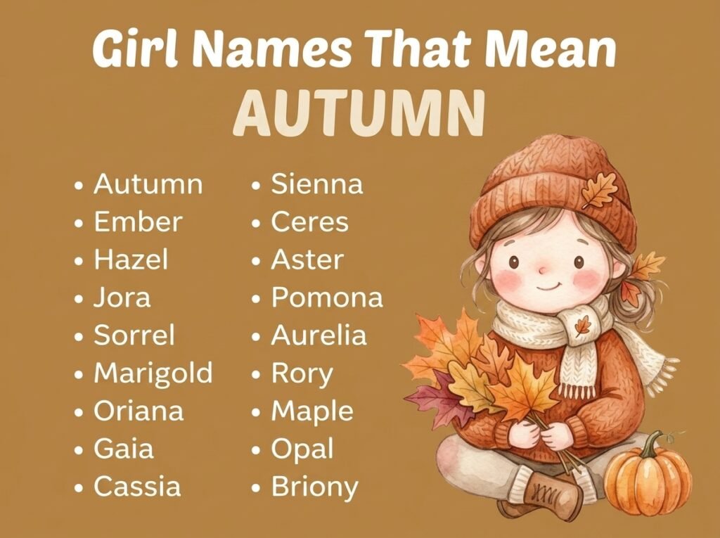 Girl Names That Mean Autumn