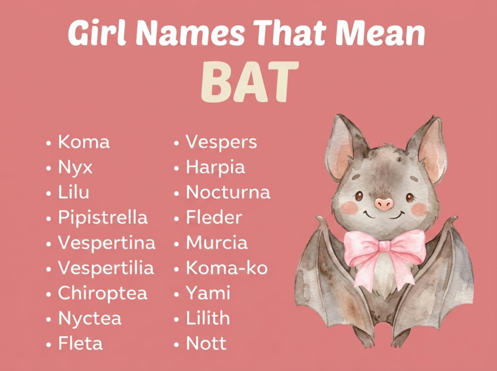 Girl Names That Mean Bat