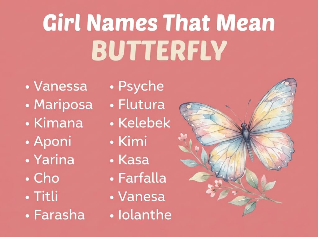 Girl Names That Mean Butterfly