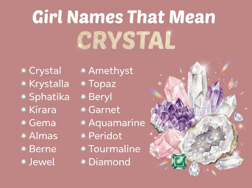 Girl Names That Mean Crystal