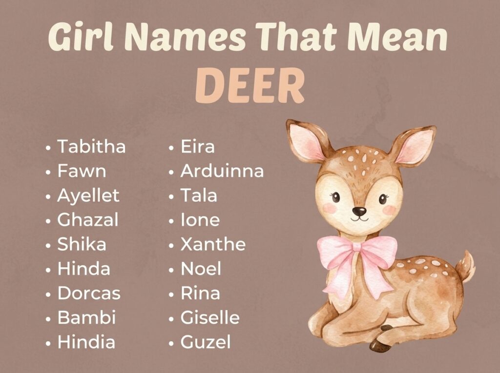 Girl Names That Mean Deer