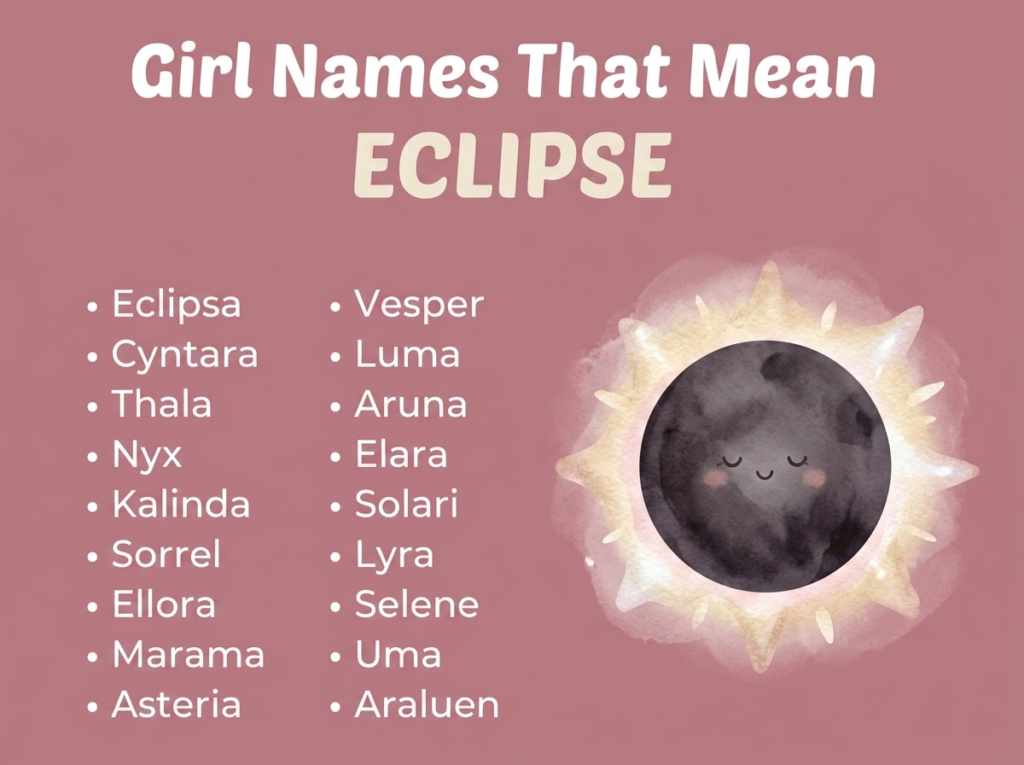 Girl Names That Mean Eclipse
