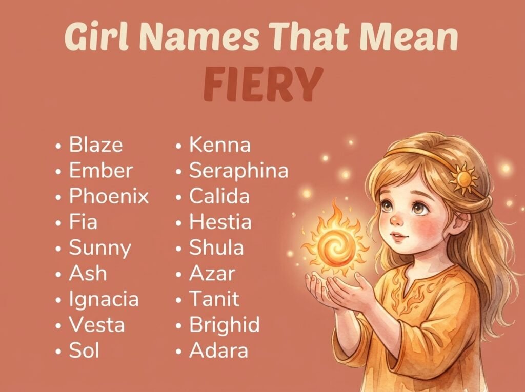 Girl Names That Mean Fiery