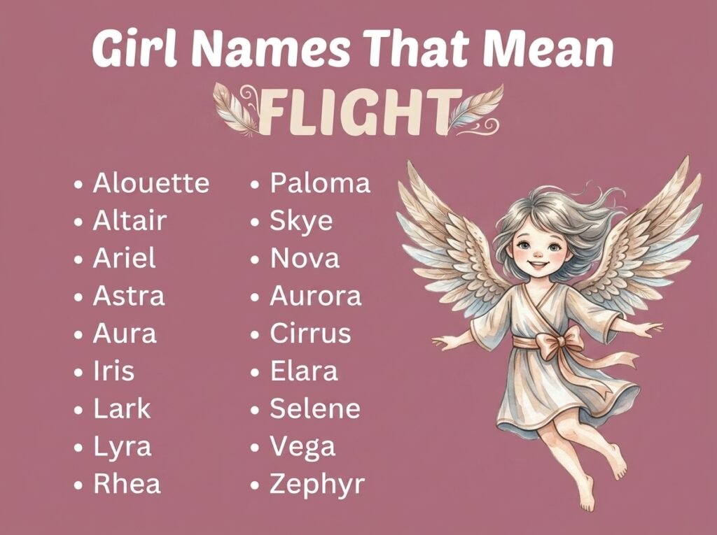 Girl Names That Mean Flight