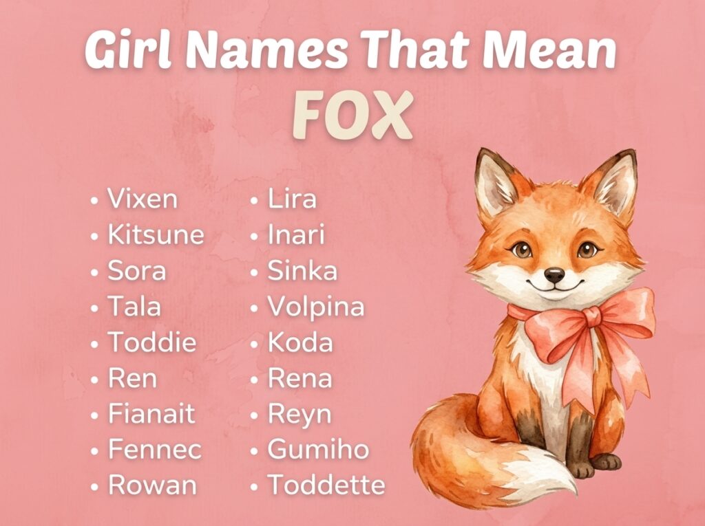 Girl Names That Mean Fox