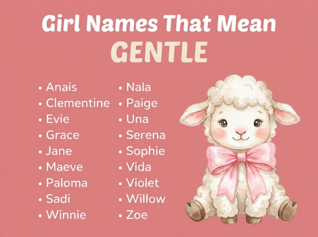 Girl Names That Mean Gentle
