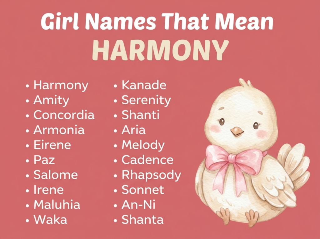 Girl Names That Mean Harmony