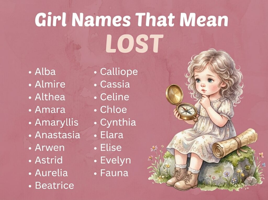 Girl Names That Mean Lost