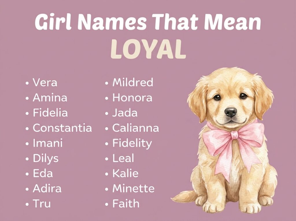 Girl Names That Mean Loyal, Faithful