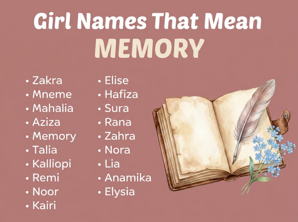Girl Names That Mean Memory