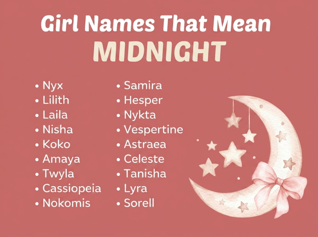 Girl Names That Mean Midnight