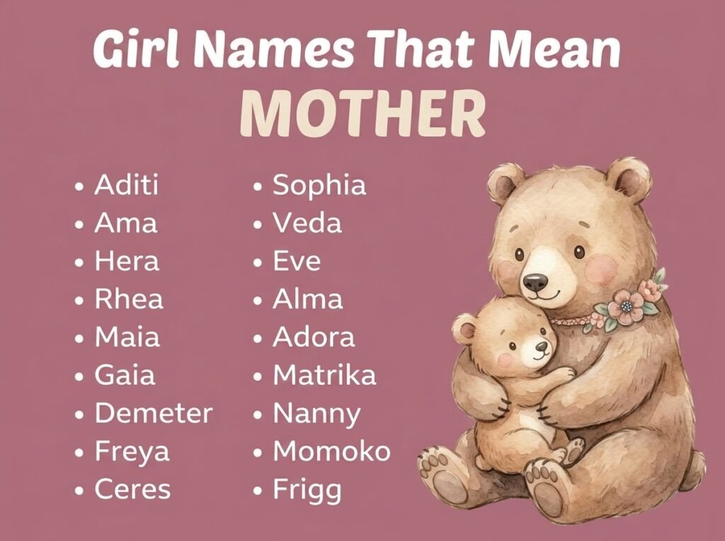Girl Names That Mean Mother