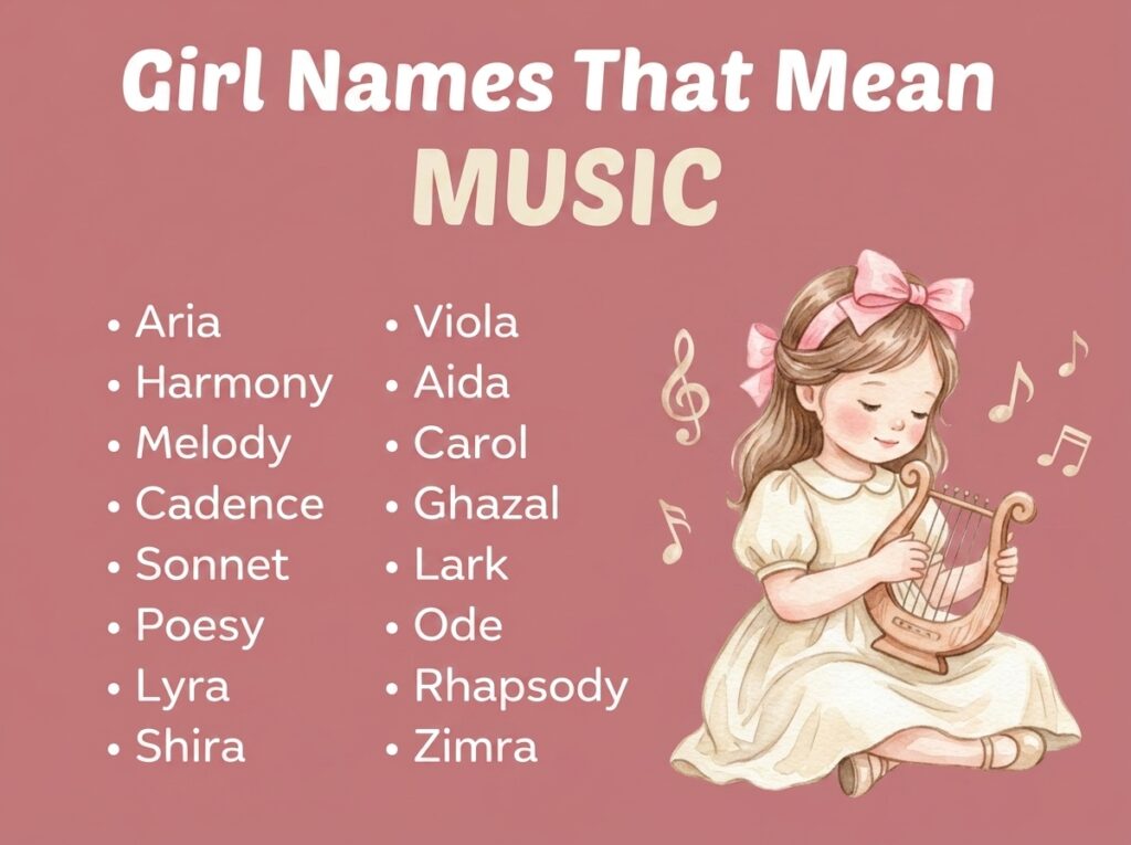 Girl Names That Mean Music