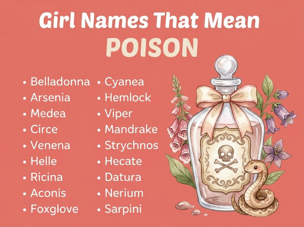 Girl Names That Mean Poison 