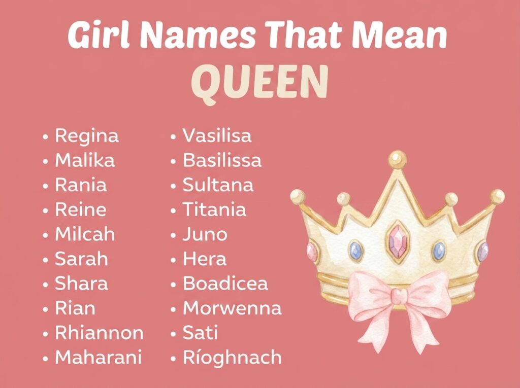 Girl Names That Mean Queen