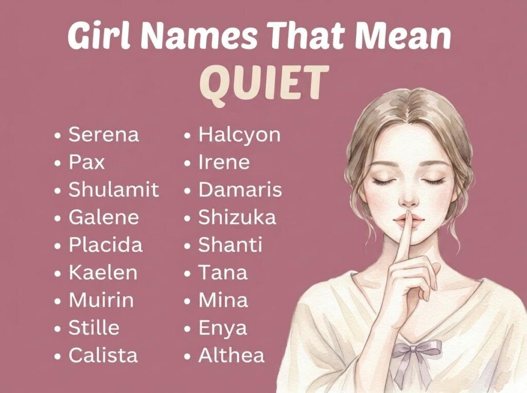 Girl Names That Mean Quiet