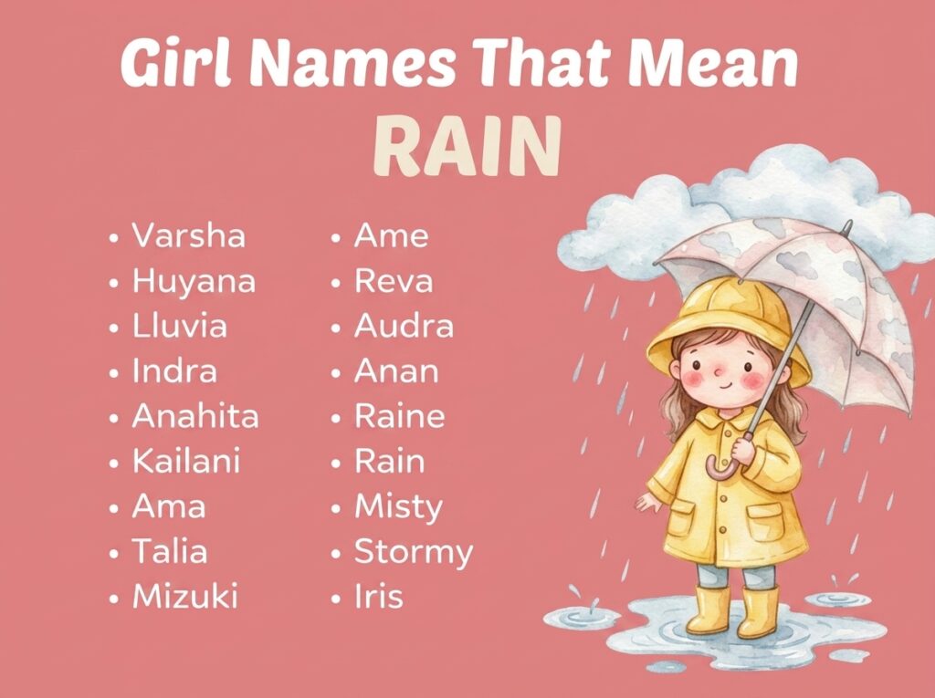 Girl Names That Mean Rain