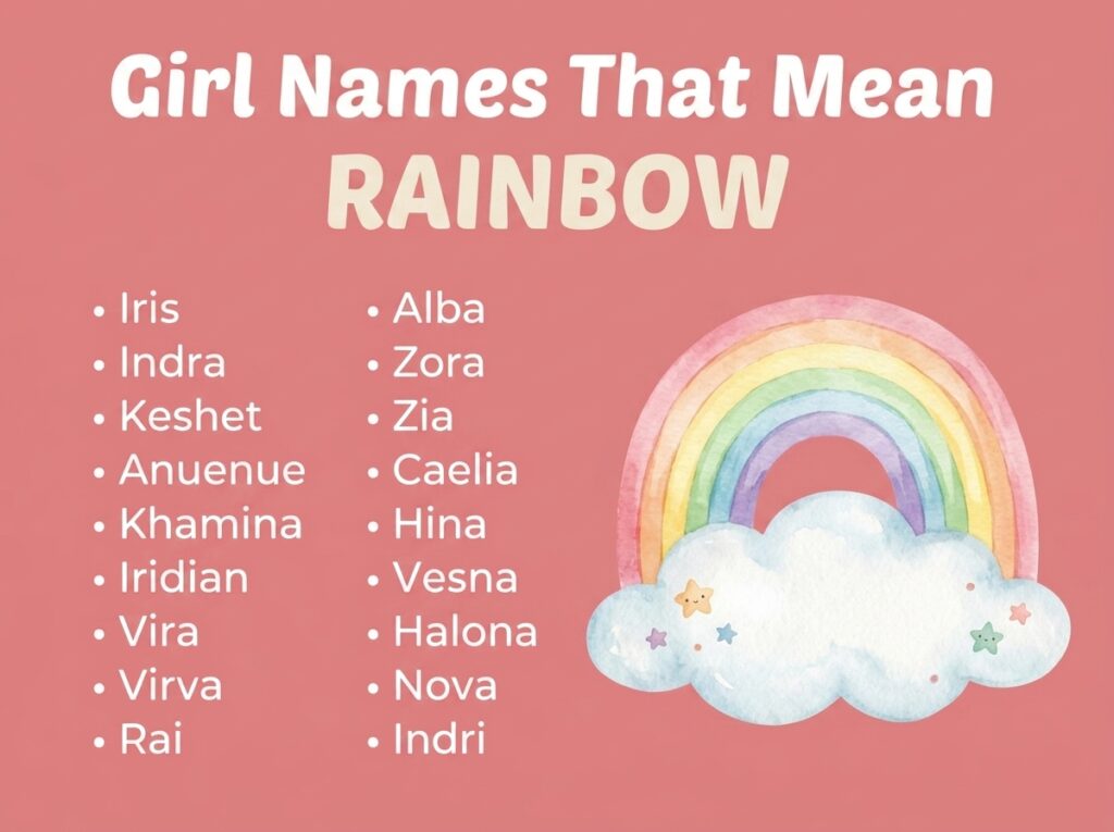 Girl Names That Mean Rainbow or Colorful