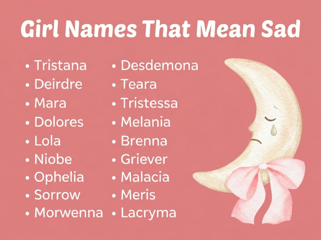 Girl Names That Mean Sad