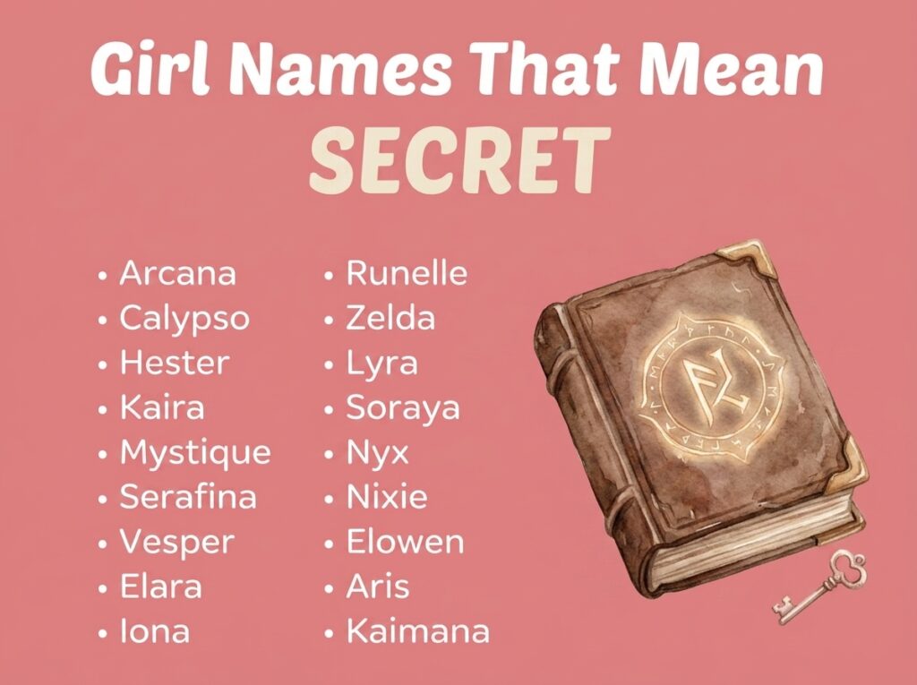 Girl Names That Mean Secret