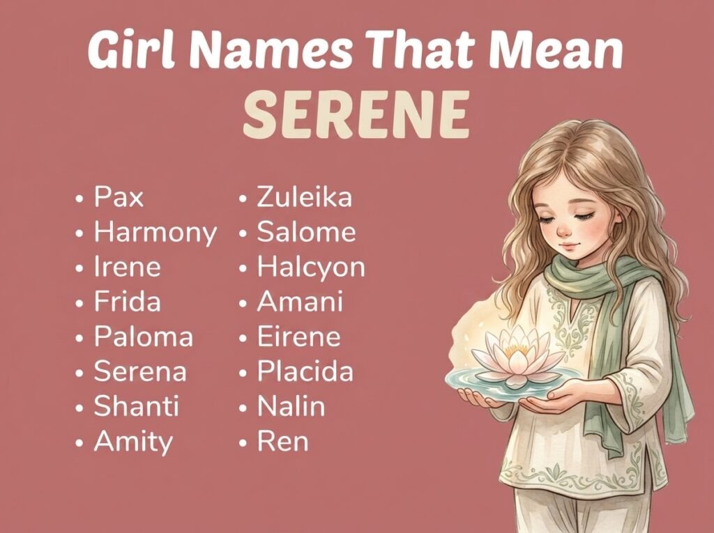 Girl Names That Mean Serene