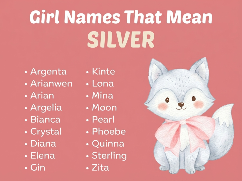 Girl Names That Mean Silver