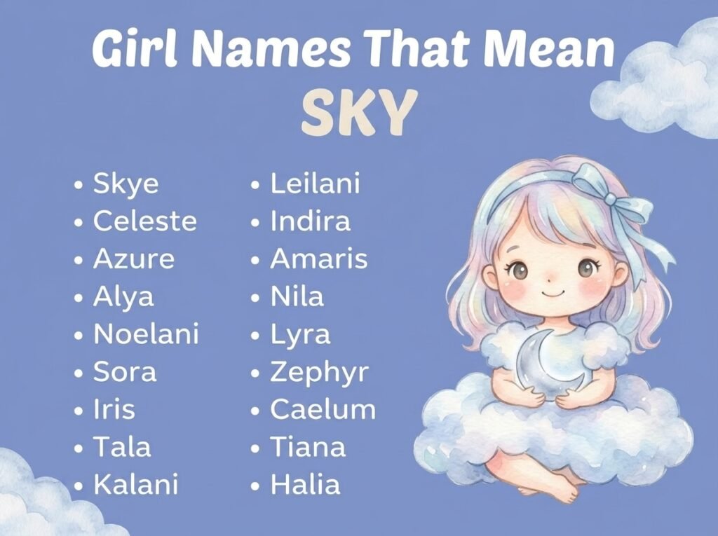 Girl Names That Mean Sky