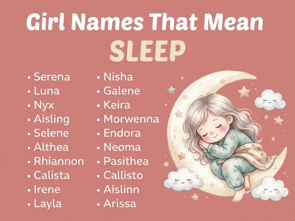 Girl Names That Mean Sleep