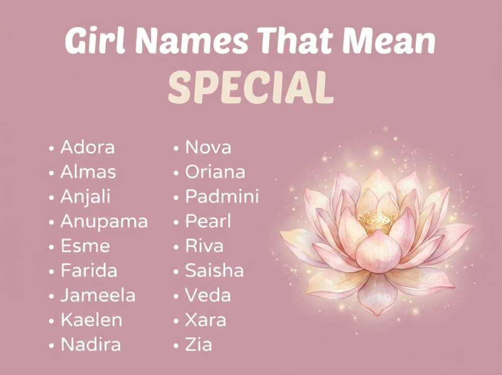 Girl Names That Mean Special