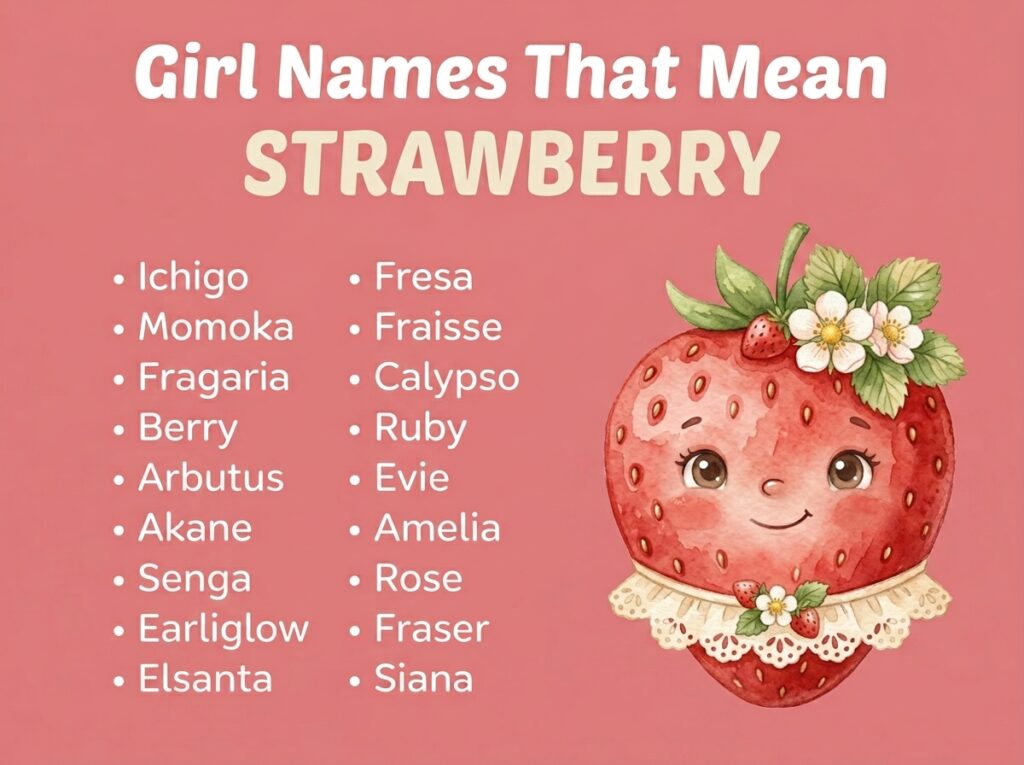 Girl Names That Mean Strawberry