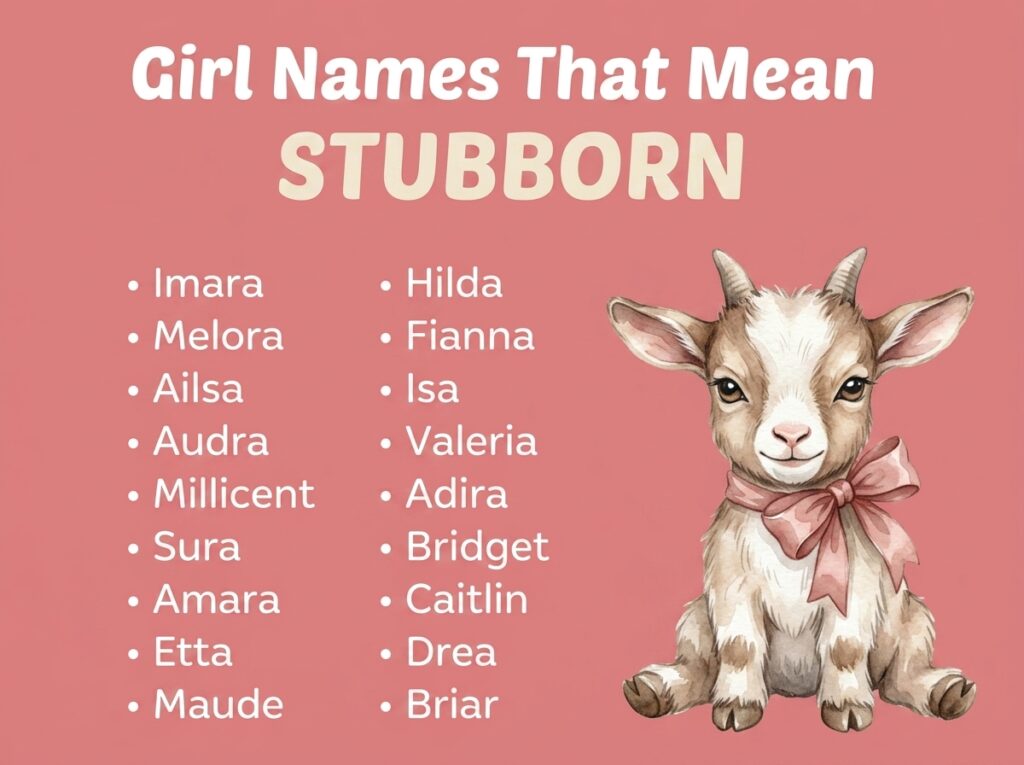 Girl Names That Mean Stubborn