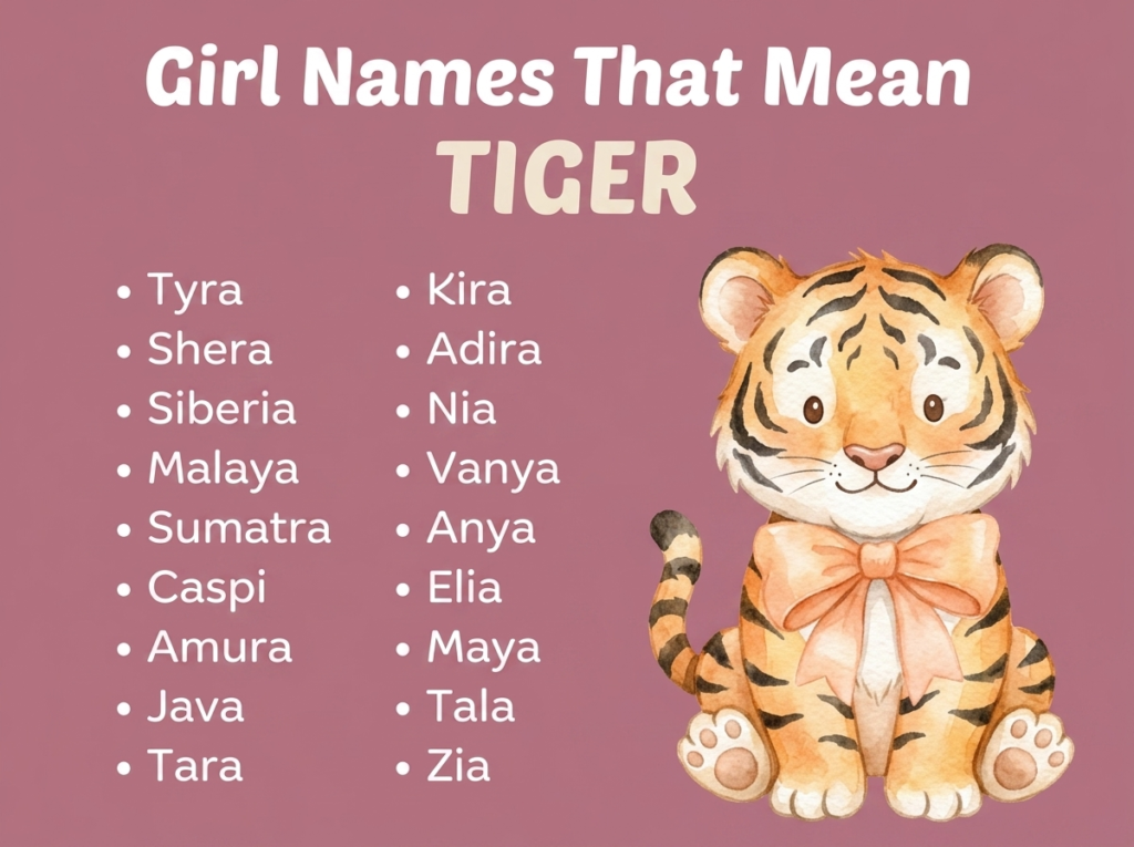 Girl Names That Mean Tiger