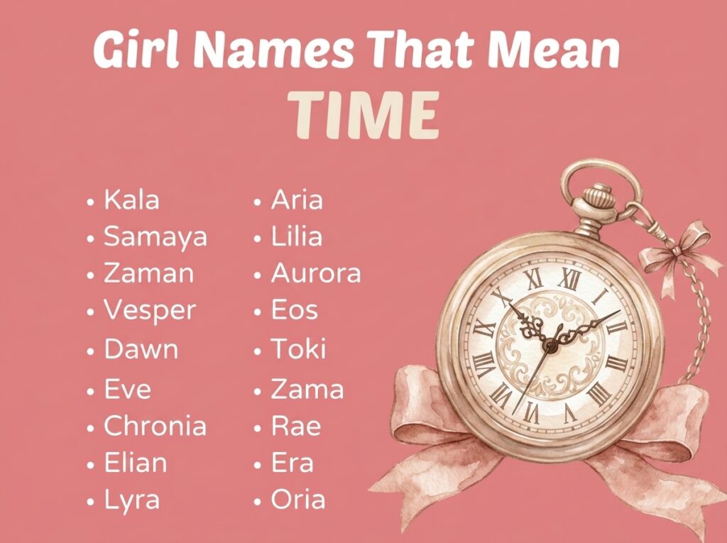 Girl Names That Mean Time