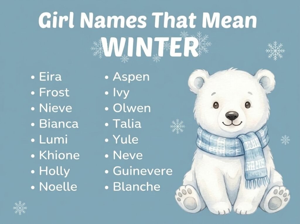 Girl Names That Mean Winter