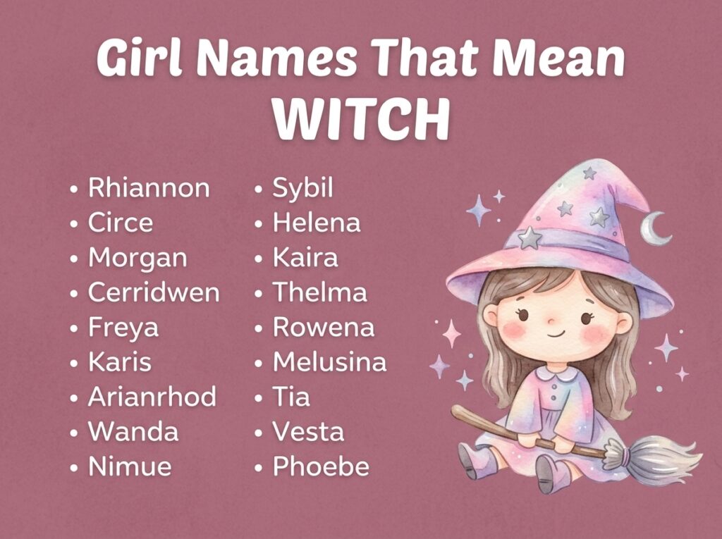 Girls Names That Mean Witch/Fairy
