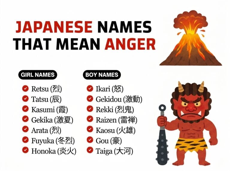 Japanese Names That Mean Anger