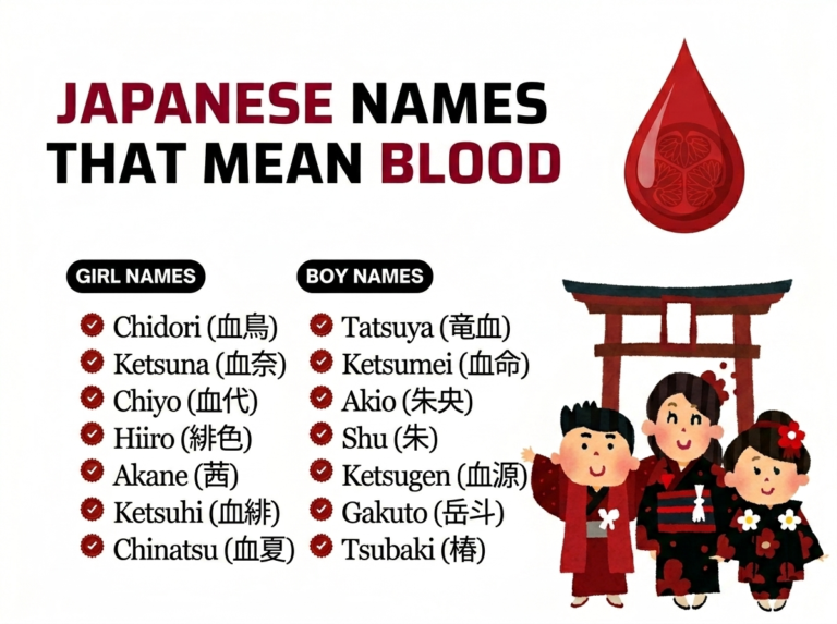 Japanese Names That Mean Blood