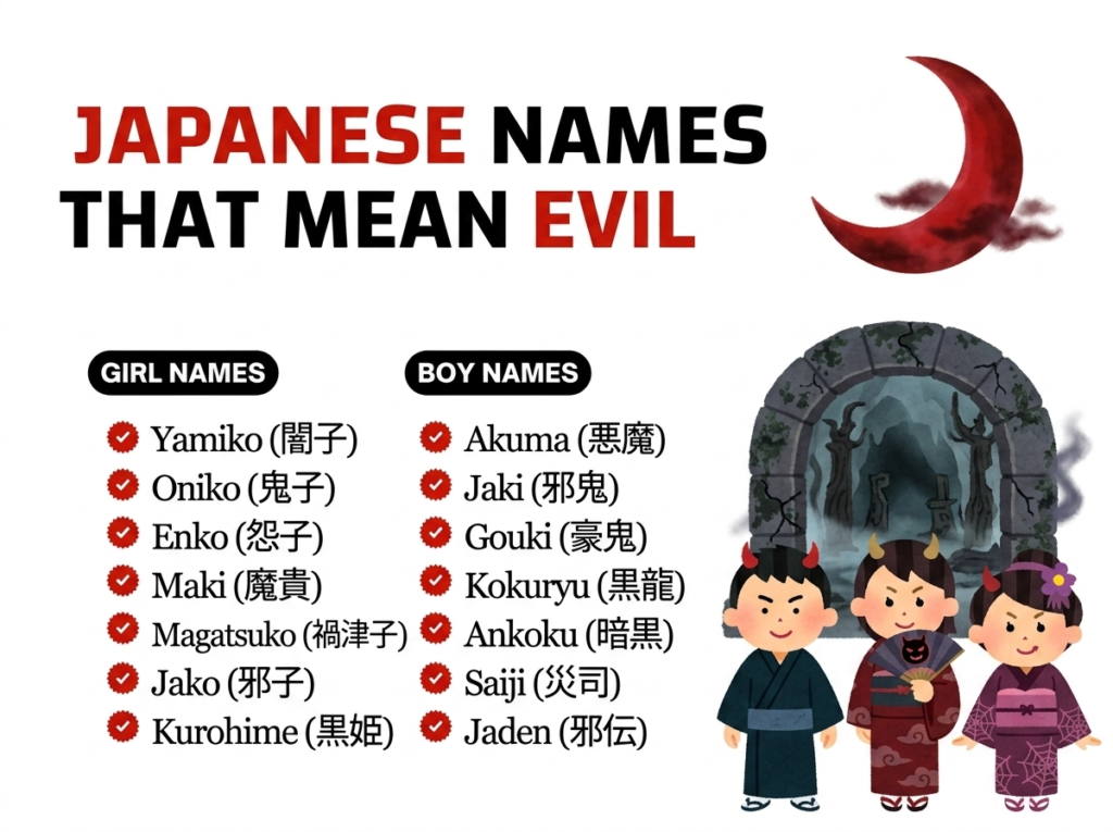 Japanese Names That Mean Evil